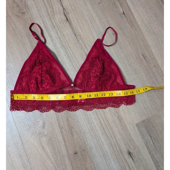 NEW MARZXIN Size XL Lace Lingerie Bra & Panty Set Red Boudoir Seductive Romantic - Picture 11 of 12